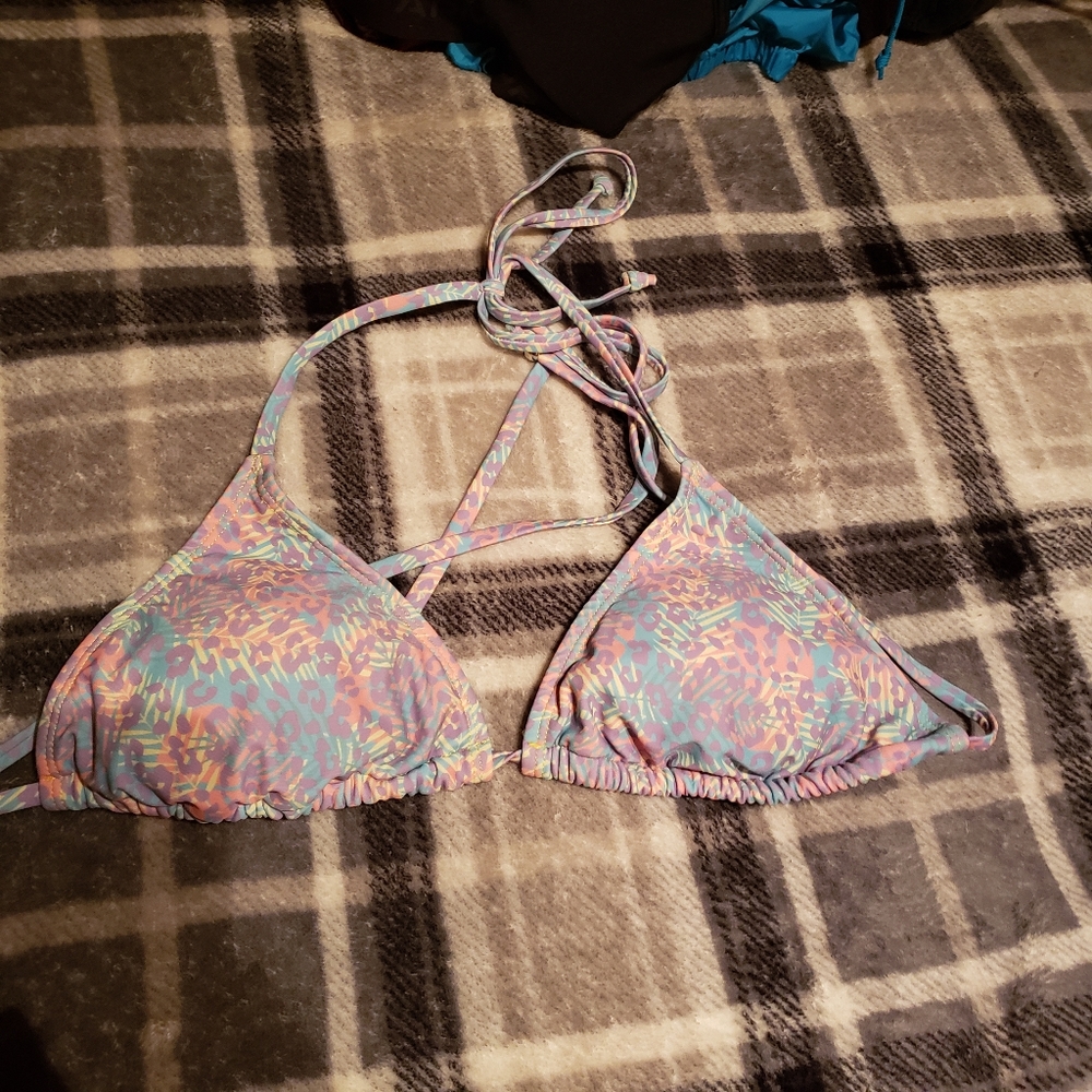 5/$15 Cheetah leopard bikini top